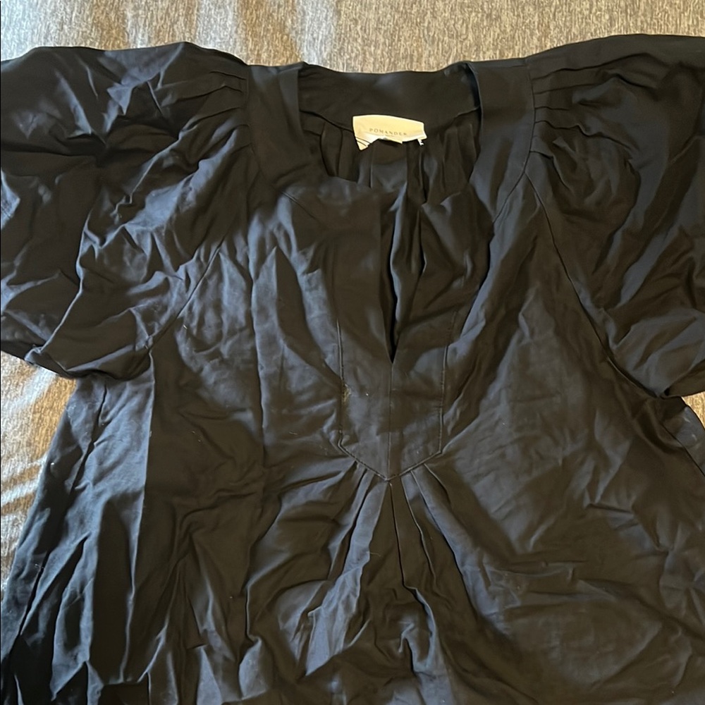 Tuckernuck Black Blouse Elegant Top